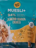 İçindeki şeker miktarı Muesli+ Almond+Quinoa Crunch