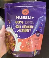 İçindeki şeker miktarı Muesli dark chocolate cranberry