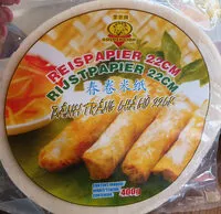 Zuckermenge drin Rice Paper 22 cm