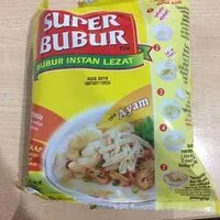 Sugar and nutrients in Super bubur