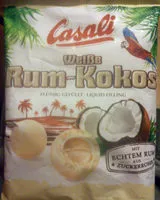 Suhkru kogus sees Rum-kokos