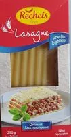 Sokerin määrä sisällä Lasagneblätter