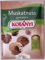 Количество сахара в Muskatnuss gemahlen