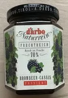 入っている砂糖の量 Brombeer-Cassis