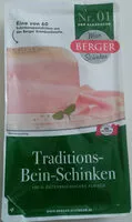 Zuckermenge drin Traditions-Bein-Schinken