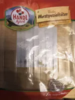 Zucker und Nährstoffe drin Handl tiriol