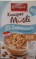 Gula dan nutrisi di dalamnya Knusperli