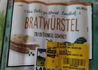 含糖量 Bratwürstel traditional gewürzt