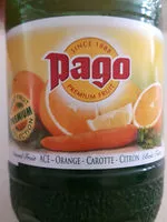 Suhkru kogus sees Pago Orange-Carotte-Citron ACE