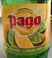 Suhkru kogus sees Pago citron - citron vert