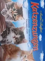 Cantidad de azúcar en Vollmilchschokolade "katzenzungen"