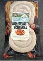 Zuckermenge drin Bratwurst Schnecke
