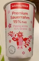 Jumlah gula yang masuk Sauerrahm 15% Fett