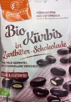 Amount of sugar in Landgarten Kürbiskerne Zartbitter schokol Bio 50 G