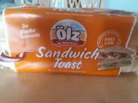 Zuckermenge drin Sandwich Toast