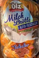 Zuckermenge drin Milch Brötchen schoko