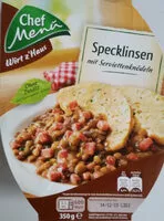 Suhkru kogus sees Specklinsen mit Serviettenknödeln
