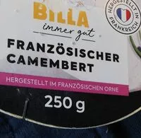 Quantité de sucre dans Camembert