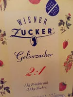 İçindeki şeker miktarı Gelierzucker 2:1
