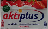 चीनी की मात्रा Mleko fermentowane z sokiem truskawkowym z bakteriami oraz witaminami