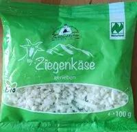 Sokerin määrä sisällä Ziegenkäse gerieben