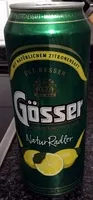 Количество сахара в Gösser Natur Radler