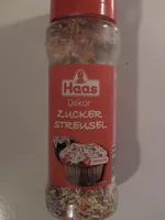 Zuckermenge drin Haas Dekor Zuckerstreusel