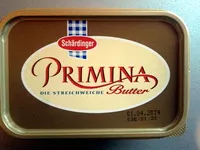 Suhkru kogus sees Primina die streichweiche Butter