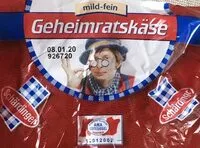 Suhkru kogus sees Geheimratskäse