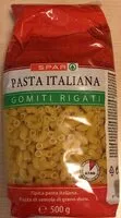 Zuckermenge drin Pasta italiana Gomiti rigati