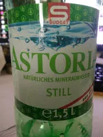 Zucker und Nährstoffe drin Astoria naturliches mineralwasser still