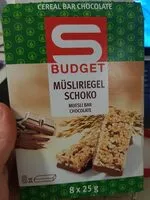 Zuckermenge drin Müsliriegel Schoko