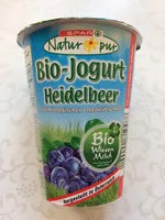 Jumlah gula yang masuk bio-jogurt heidelbeer