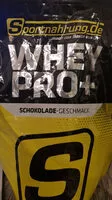 Sokerin määrä sisällä Whey Pro+ Schokolade-Geschmack