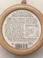 Zuckermenge drin Tomaten Hummus