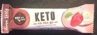 Suhkru kogus sees Keto on the go Strawberry Chocolate Bar