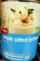 Zuckermenge drin Whole pitted lychees in syrup