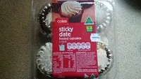 含糖量 Coles Sticky Date Frosted Cupcakes