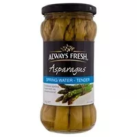 İçindeki şeker miktarı Always Fresh Springwater Asparagus