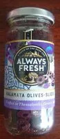İçindeki şeker miktarı Kalamata Olives Sliced