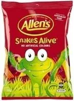 İçindeki şeker miktarı Allen's Snakes Alive 200G