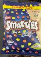 Jumlah gula yang masuk Smarties