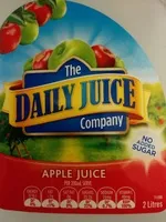 Sugar and nutrients in The daily juice company