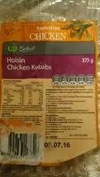 Suhkru kogus sees 5 hoisin chicken kebabs