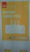 Sokerin määrä sisällä Butter cake mix
