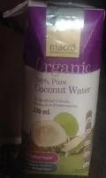 Suhkru kogus sees 100% pure Coconut Water