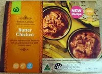Amount of sugar in Butter Chicken