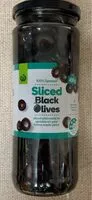 Quantité de sucre dans Sliced black olives