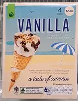 入っている砂糖の量 Vanilla Ice Cream Cones
