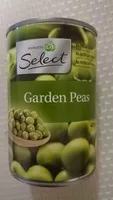Suhkru kogus sees Garden peas